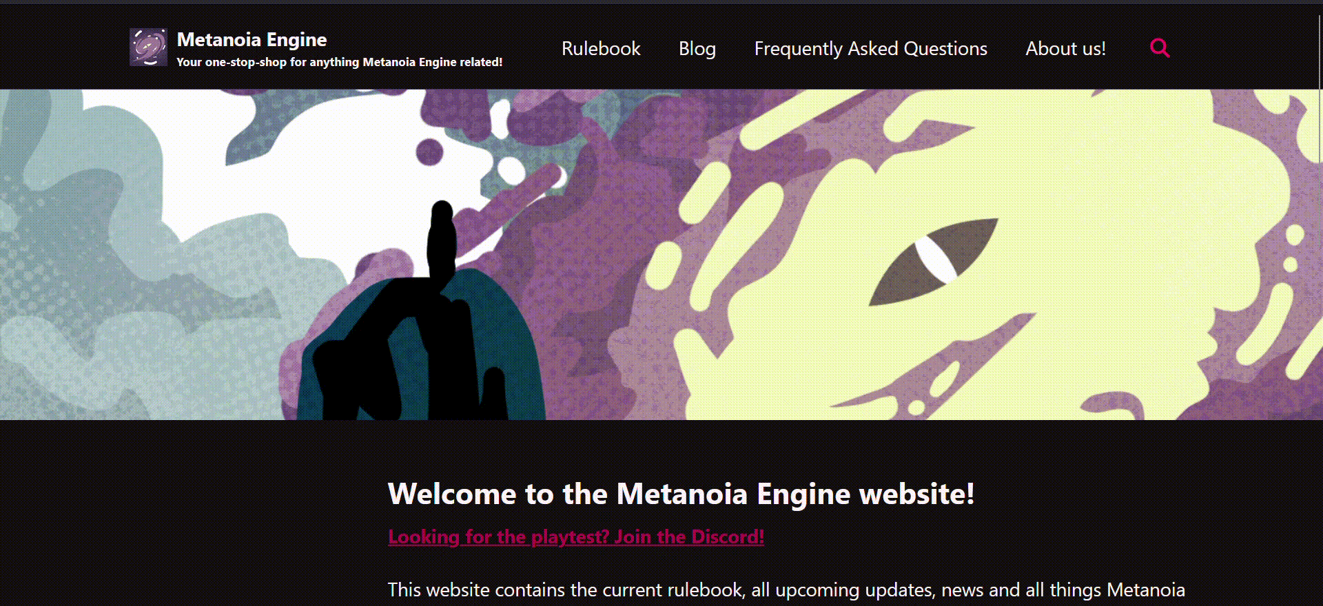 A small gif showing an example of the footer being used.